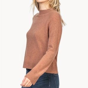 Lilla P mock neck cashmere sweater
